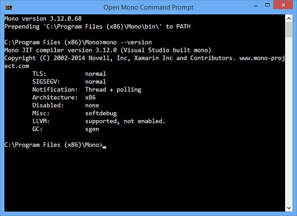 Mono for Windows 4.2.1 Stable