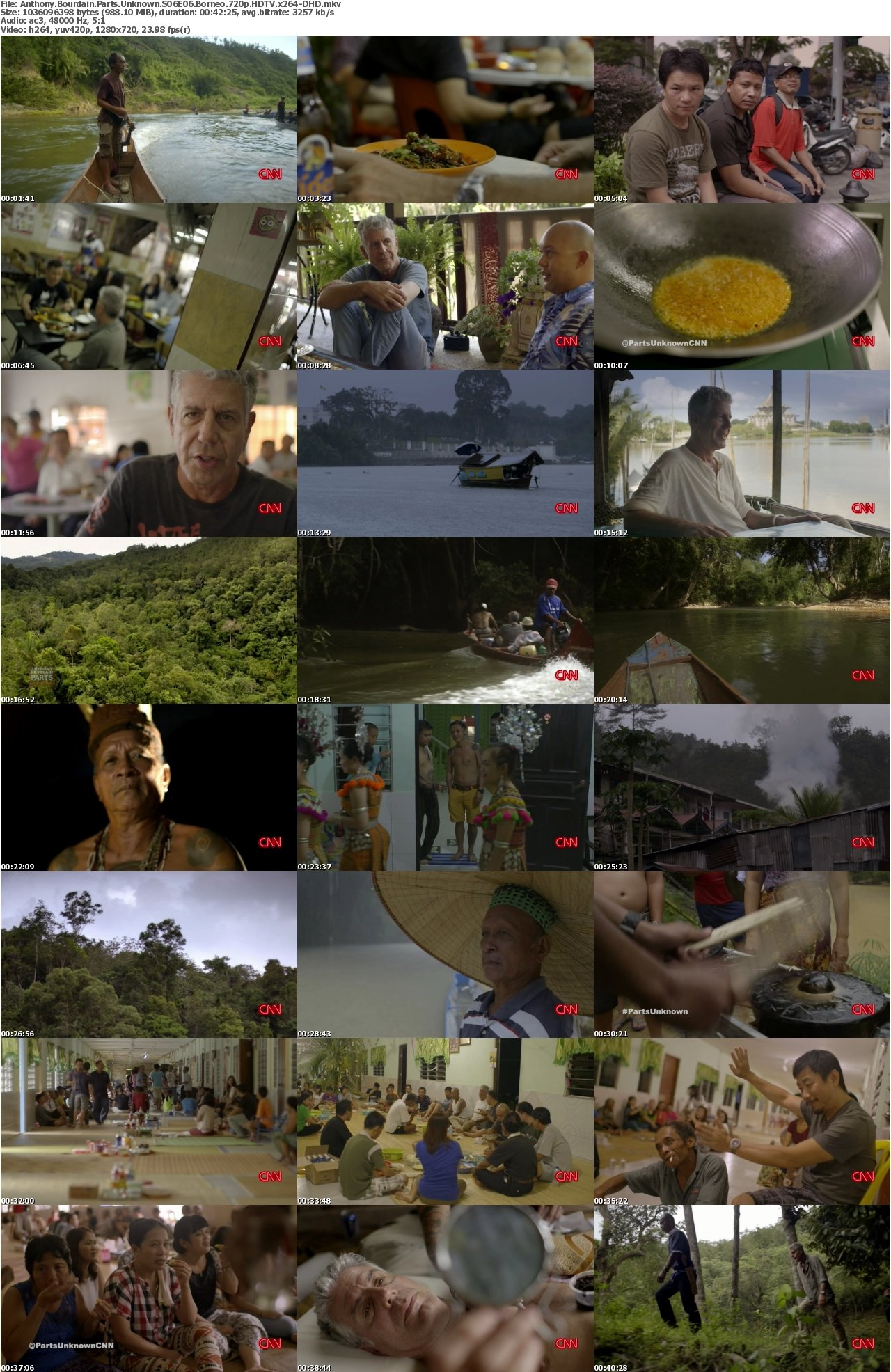 Anthony Bourdain Parts Unknown S06E06 Borneo 720p HDTV x264-DHD