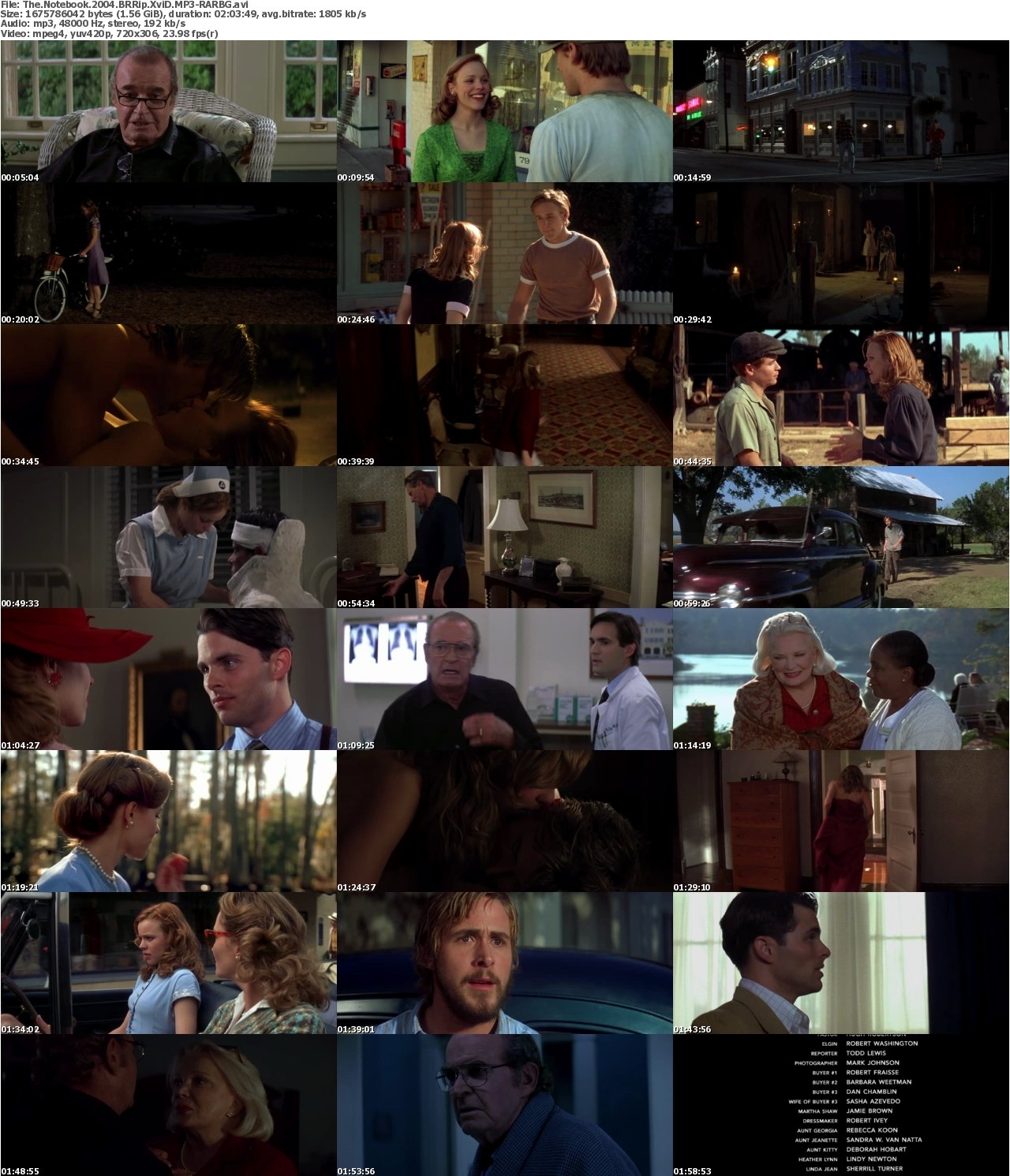 The Notebook 2004 BRRip XviD MP3-RARBG