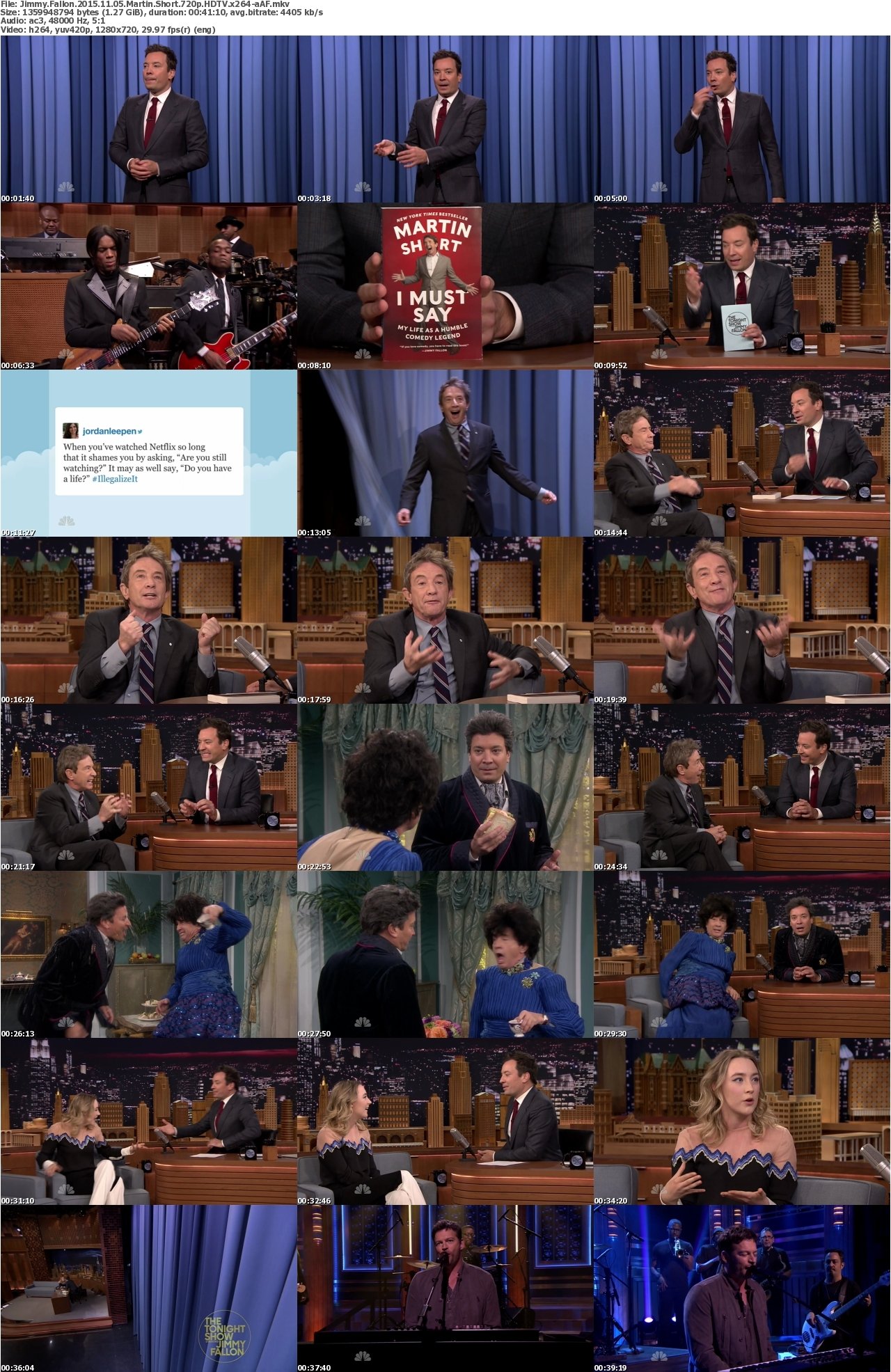 Jimmy Fallon 2015.11 05 Martin Short 720p HDTV x264-aAF