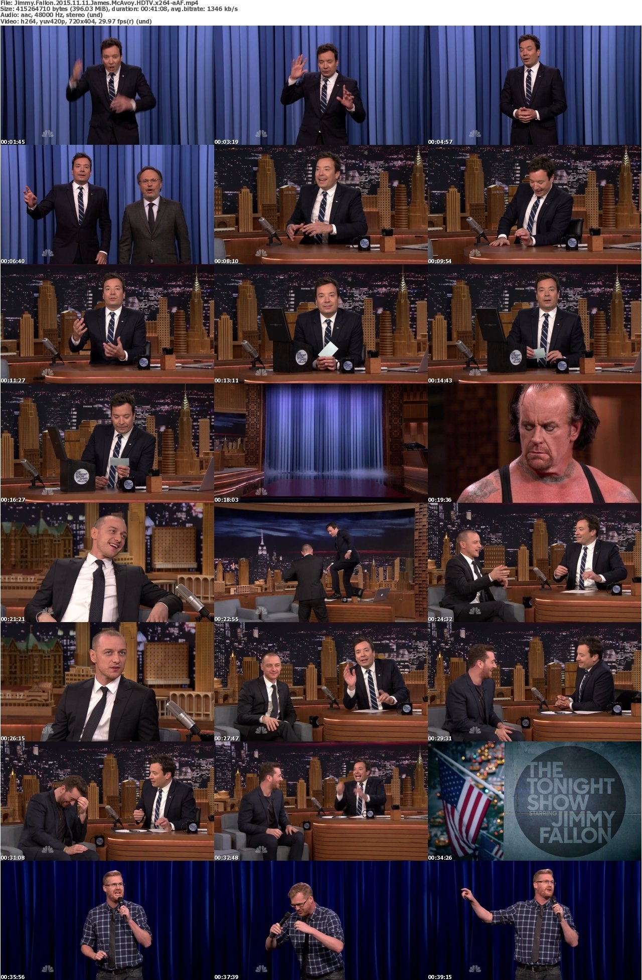 Jimmy Fallon 2015.11 11 James McAvoy HDTV x264-aAF