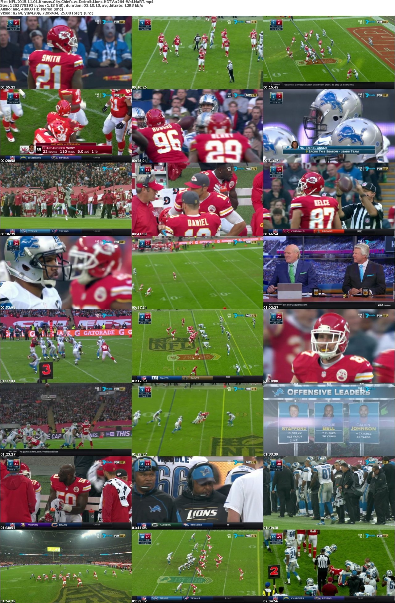 NFL 2015.11 01 Kansas City Chiefs vs Detroit Lions HDTV x264-WaLMaRT