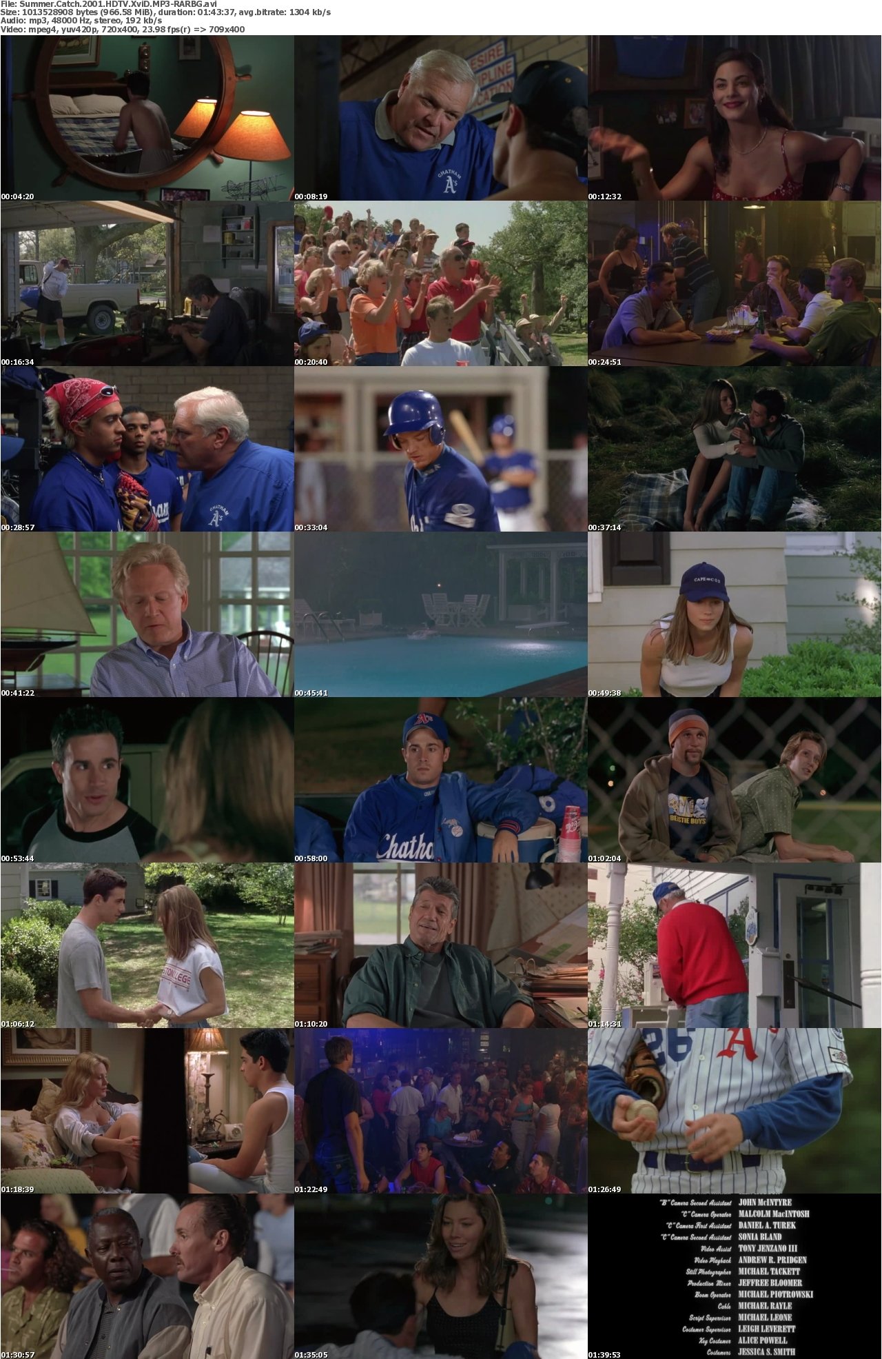 Summer Catch 2001 HDTV XviD MP3-RARBG