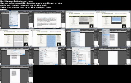 Video2Brain - High Speed InDesign: Faster work with presets, layout functions, scripts and more
