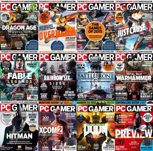 PC Gamer USA - 2015 Full Year Issues Collection