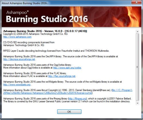 Ashampoo Burning Studio 2016 v16.0.0.17 Free