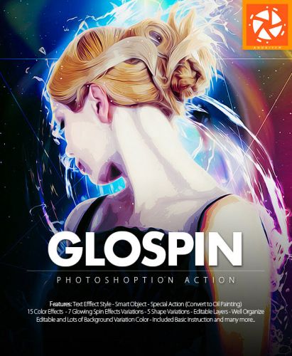 GraphicRiver - Glospin Photoshop Action