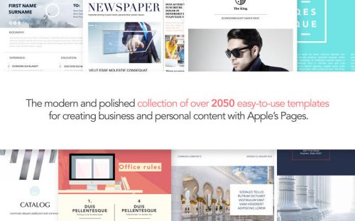 Templates for Pages 4.0 MacOSX