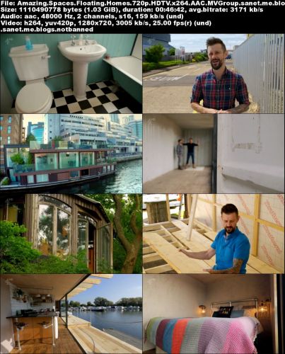 Channel 4 - Amazing Spaces: Floating Homes (2015) 720p HDTV x264-MVGroup