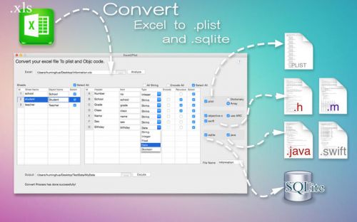 Excel2Plist 1.1.0 MacOSX