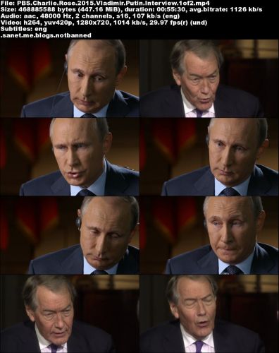 PBS - Charlie Rose: Vladimir Putin Interview (2015) 720p HDTV x264-MVGroup