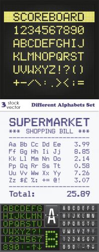 Vectors - Different Alphabets Set