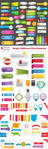 Vectors - Bright Different Web Elements
