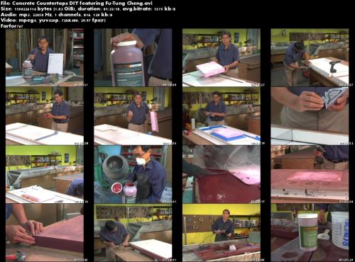 Concrete Countertops DIY featuring Fu-Tung Cheng
