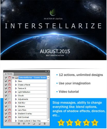 GraphicRiver - Interstellarize - Cosmic Scene Action