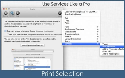 Print Selection 1.3.1 MacOSX