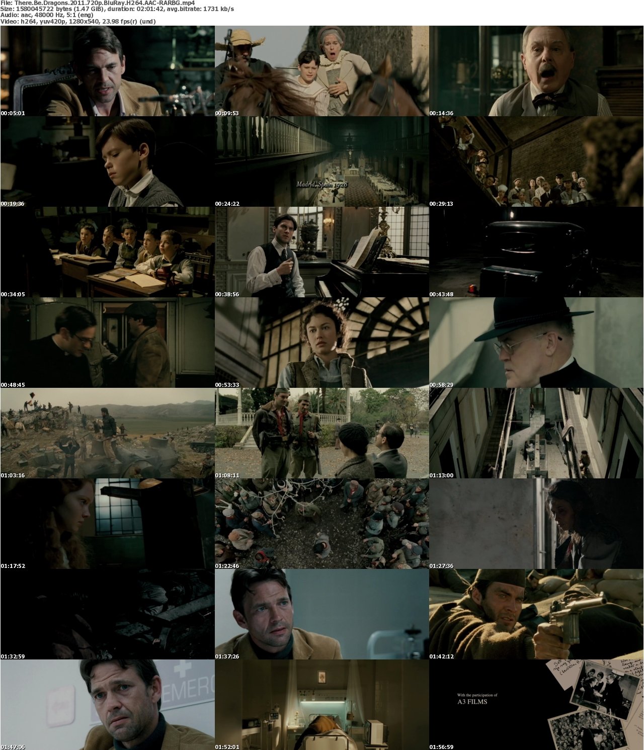 There Be Dragons 2011 720p BluRay H264 AAC-RARBG