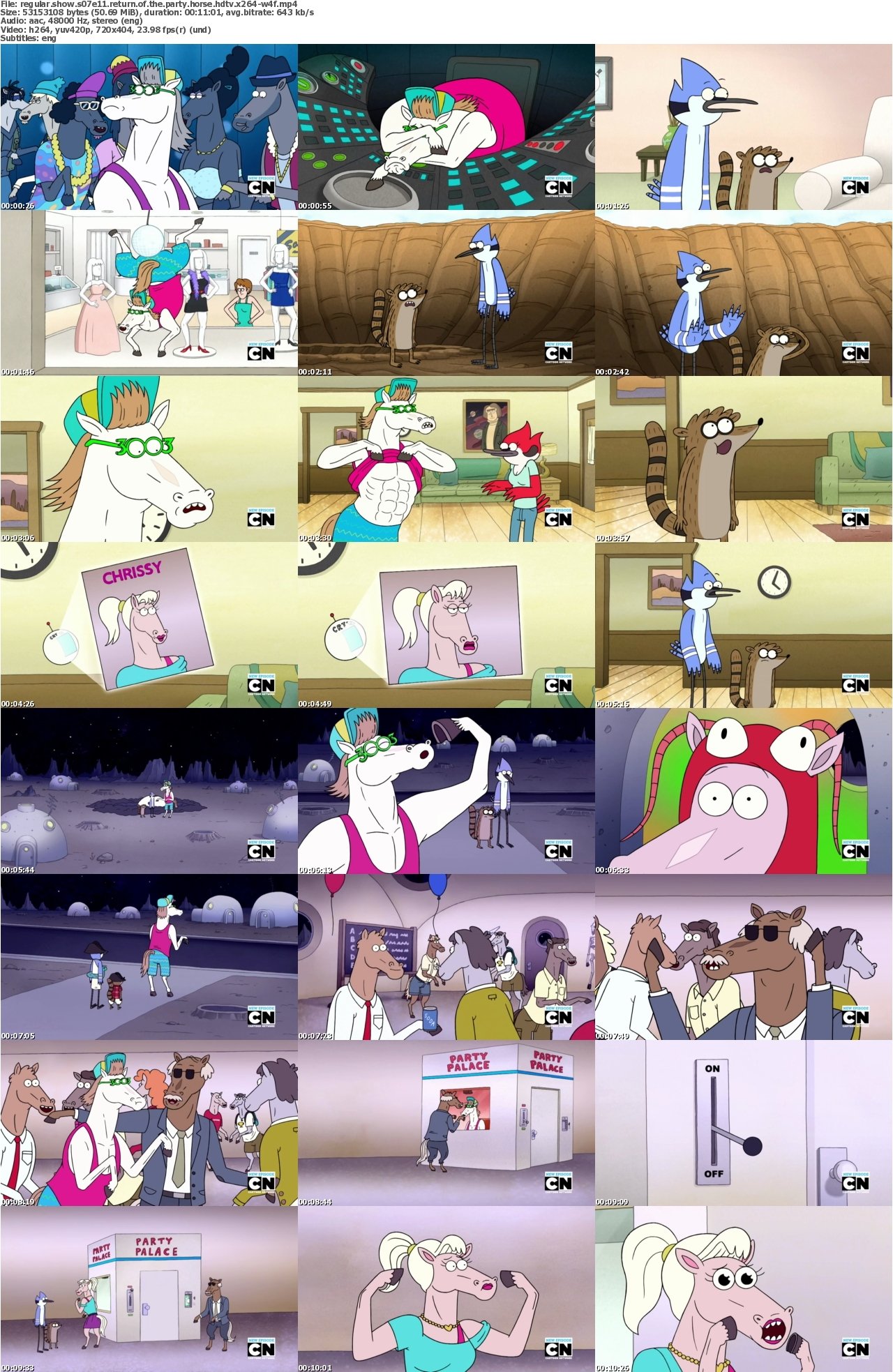 Regular Show S07E11 Return of the Party Horse HDTV x264-W4F