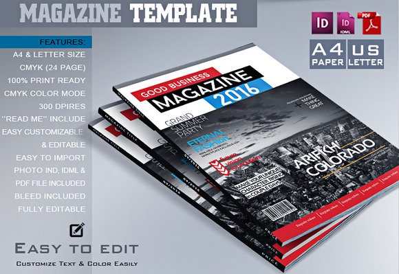 CreativeMarket - Multipurpose Magazine Template