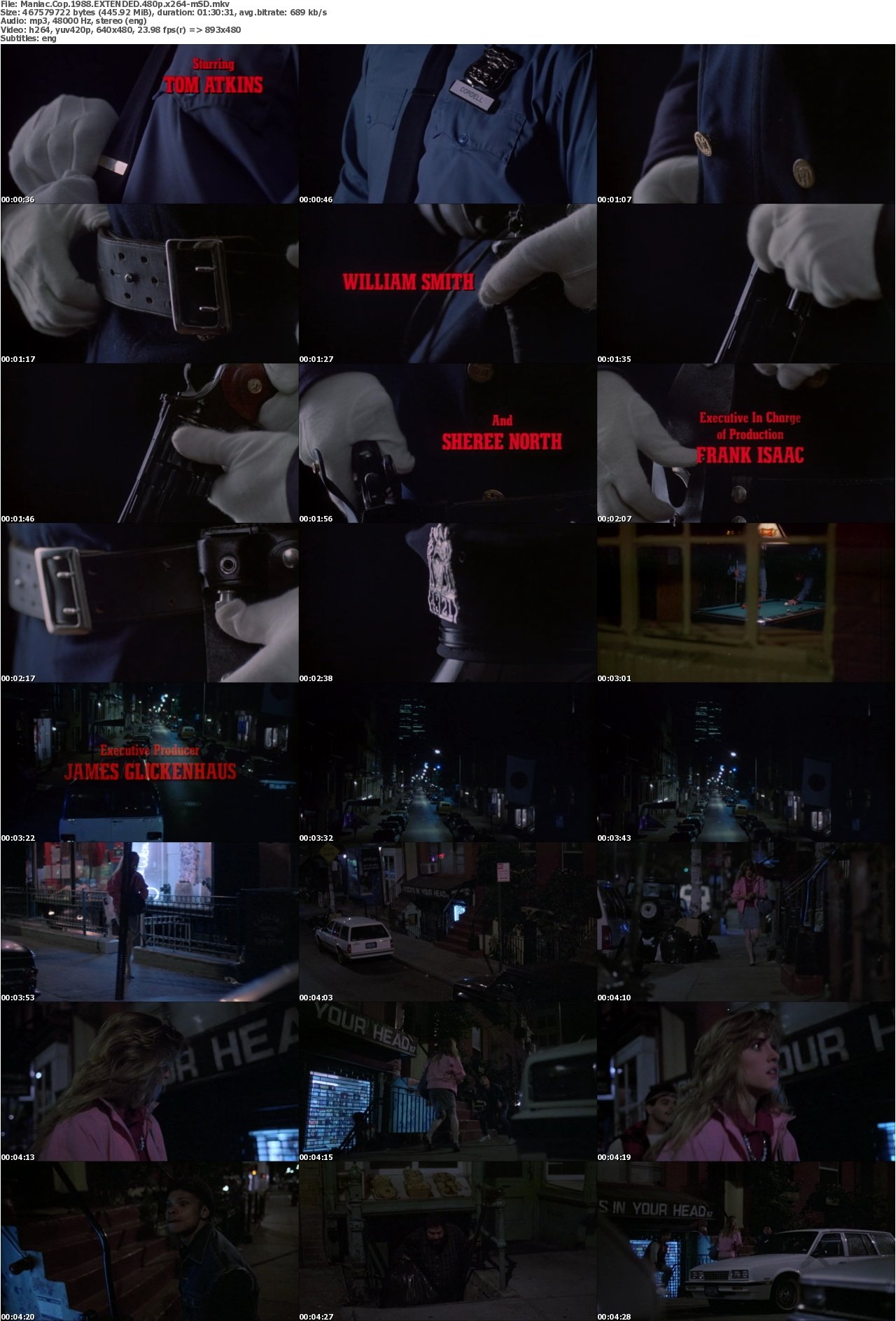 Maniac Cop 1988 EXTENDED 480p x264-mSD