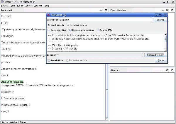 OmegaT 3.1.9 Update 4 with JRE / without JRE