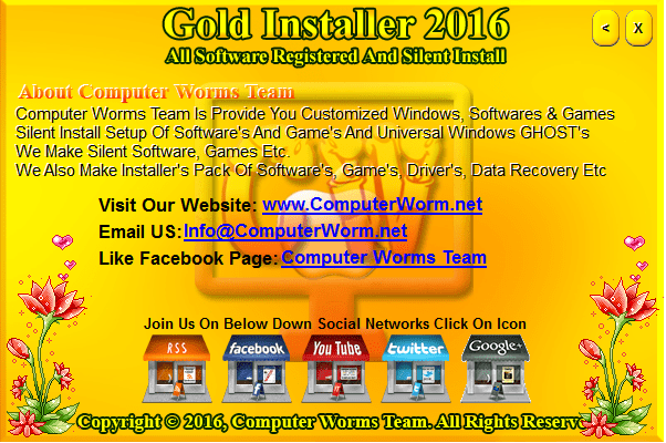 Gold Software Installer 2016 (Software Pack 2016)