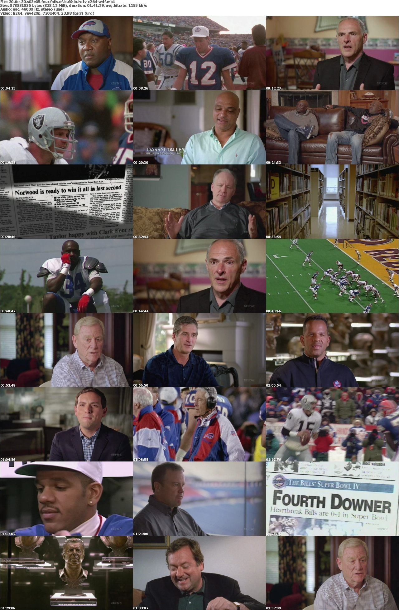 30 For 30 S03E05 Four Falls of Buffalo HDTV x264-W4F