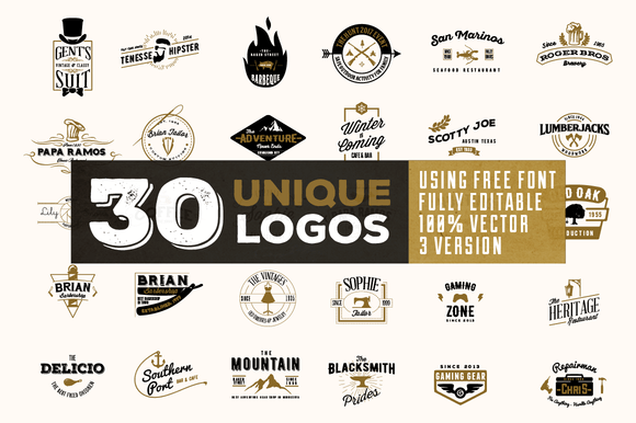 CreativeMarket - Komplit - 30 Badges Set