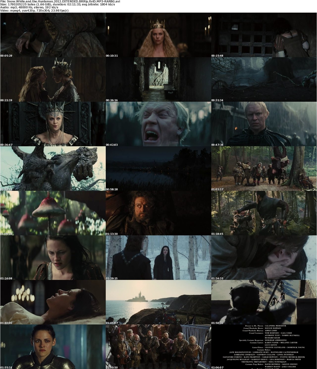 Snow White and the Huntsman 2012 EXTENDED BRRip XviD MP3-RARBG