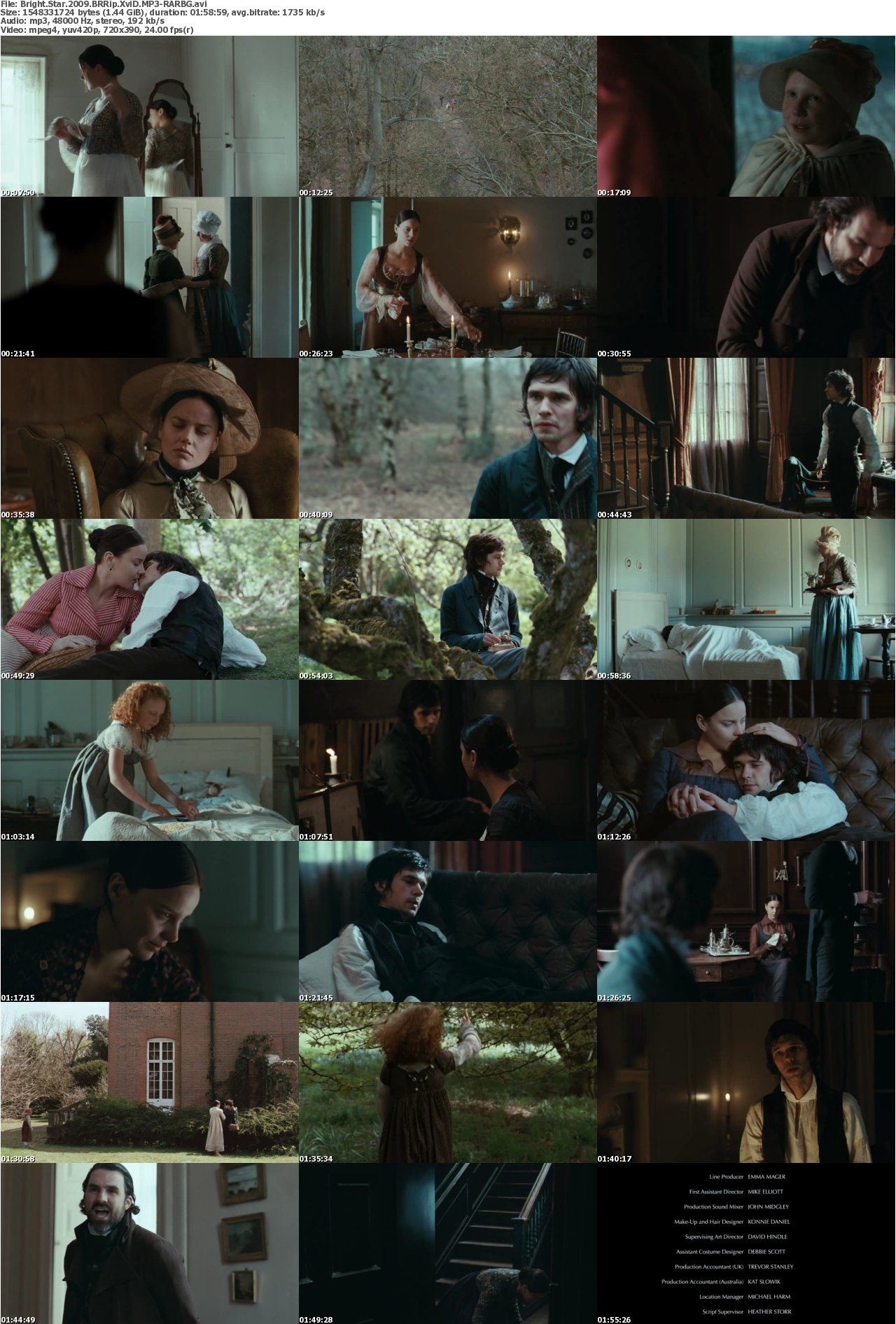 Bright Star 2009 BRRip XviD MP3-RARBG