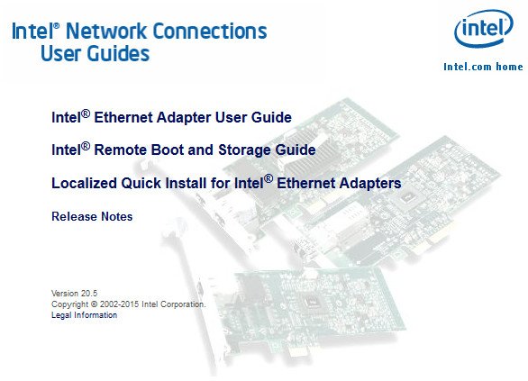 Intel Ethernet Connections CD 20.5