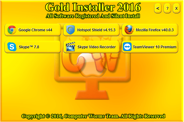 Gold Software Installer 2016 (Software Pack 2016)