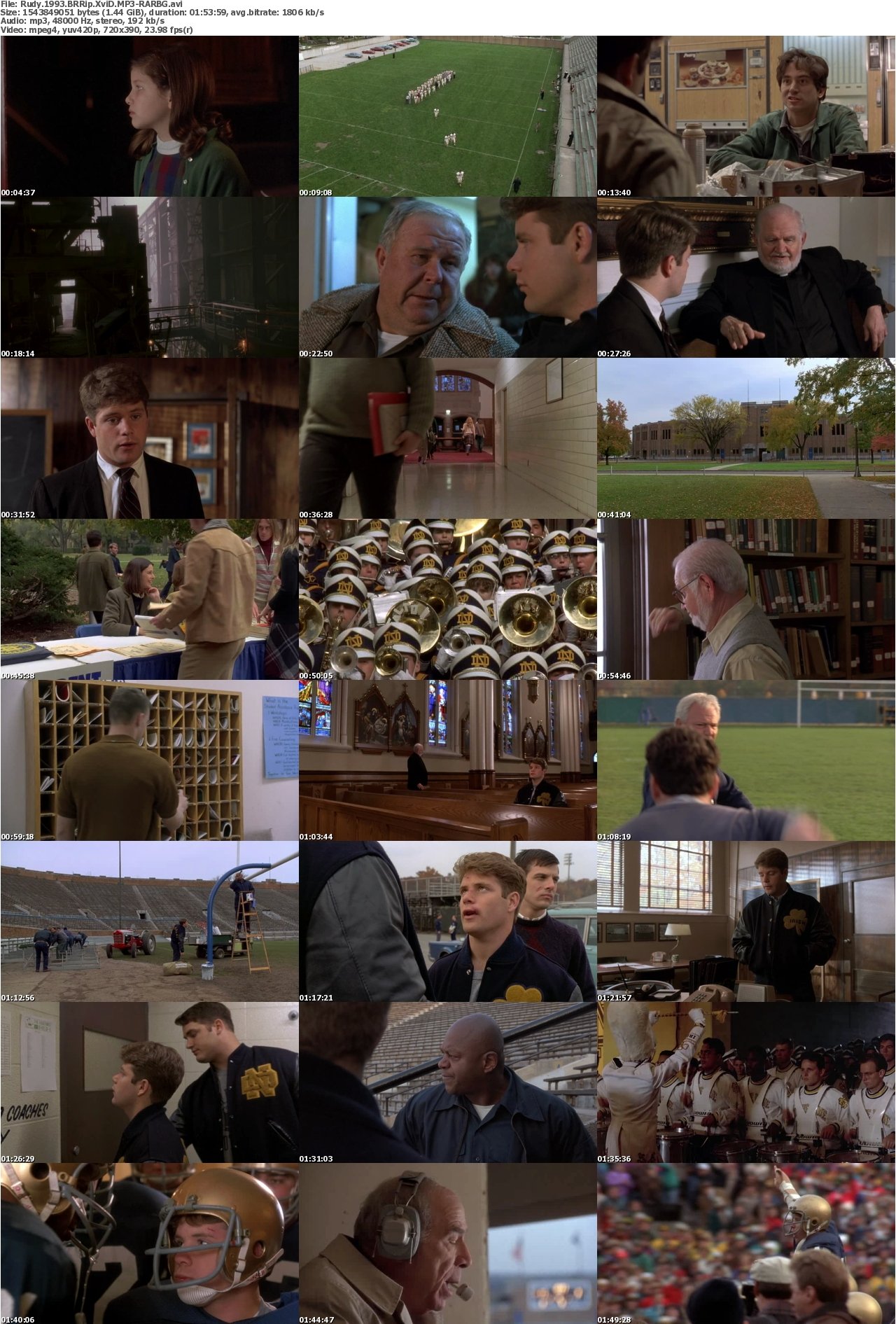 Rudy 1993 BRRip XviD MP3-RARBG