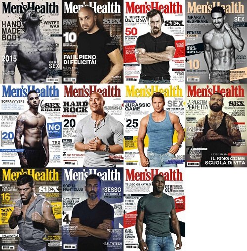 Men's Health Italia - 2015 Full Year Issues Collection (True PDF)