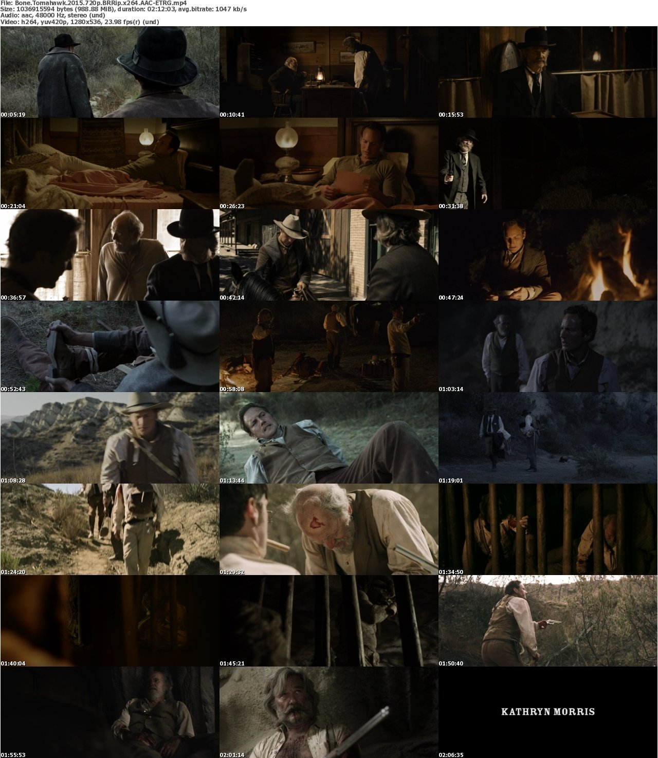 Bone Tomahawk 2015 720p BRRip x264 AAC-ETRG
