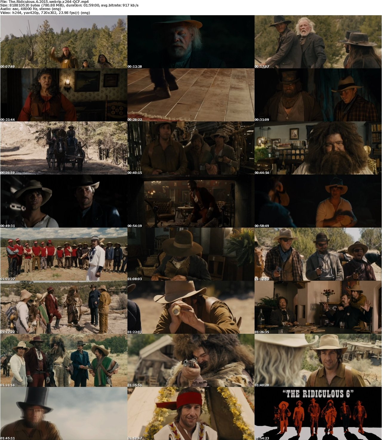 The Ridiculous 6 2015 WEBRiP x264-QCF