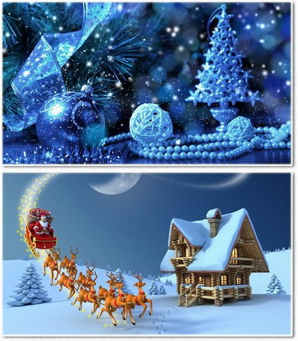 Wallpapers on a desktop - New Year