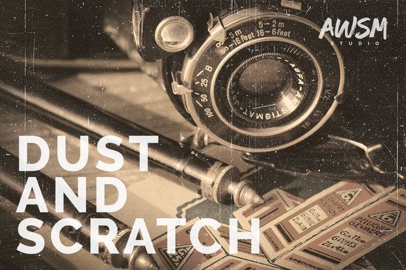 CreativeMarket - Dust and Scratch - Photo Overlays