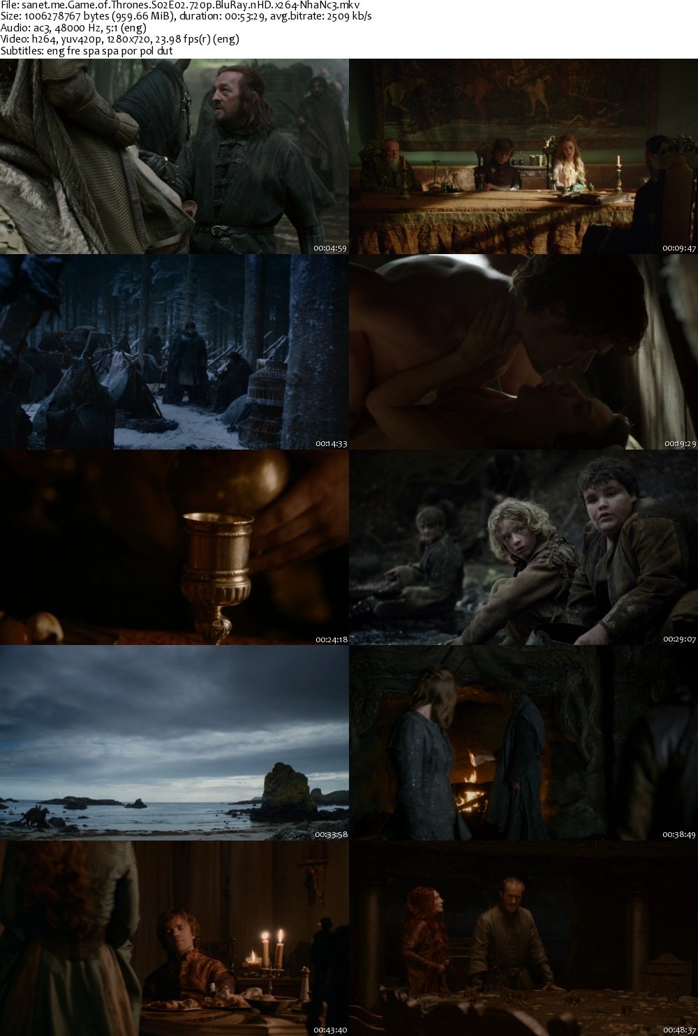 Game of Thrones 1 Temporada Bluray 720p