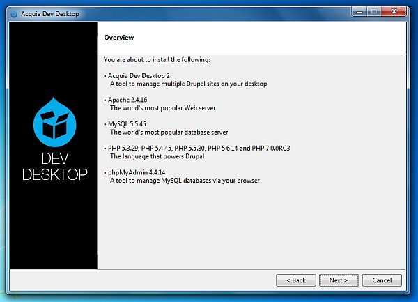 Acquia Dev Desktop 2 (22 November 2015 Release)