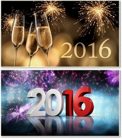 Wallpapers on a desktop - New Year