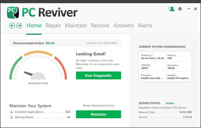 ReviverSoft PC Reviver 2.3.0.16 (x86/x64) Multilingual