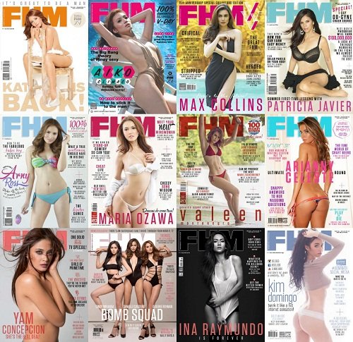 FHM Philippines - Full Year 2015 Collection + bonus issue