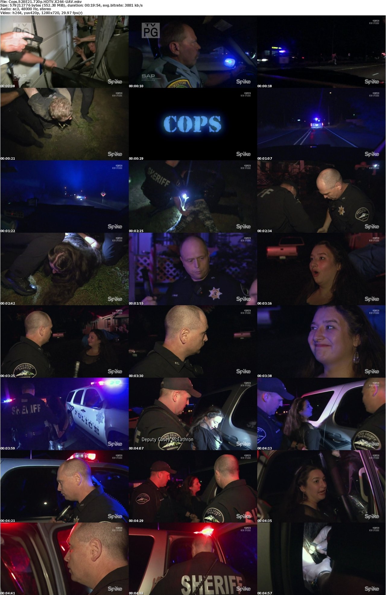 Cops S28E21 720p HDTV X264-UAV