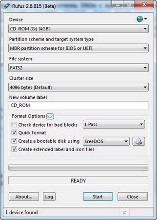 Rufus 2.6.815 Beta Portable