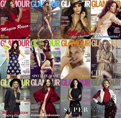 Glamour Italia - 2015 Full Year Issues Collection (True PDF)