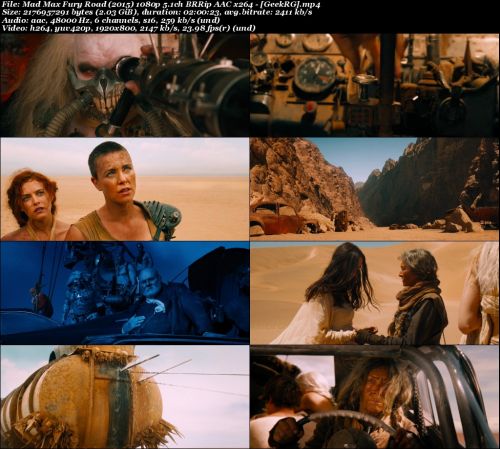 Mad Max Fury Road (2015) 1080p 5.1ch BRRip AAC x264 - GeekRG