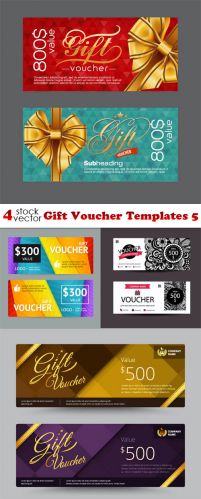Vectors - Gift Voucher Templates 5