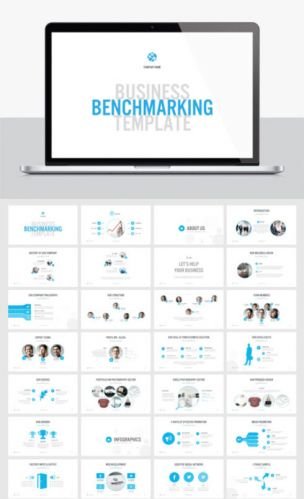 CreativeMarket - BENCHMARKING PowerPoint Template