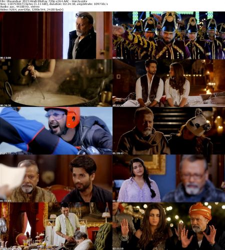 Shaandaar 2015 Hindi BluRay 720p x264 AAC Hon3y